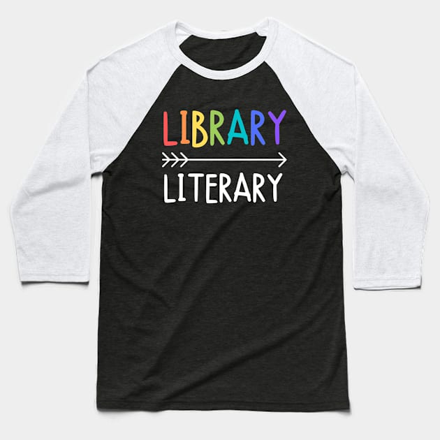 Library Literary Baseball T-Shirt by FunnyStylesShop